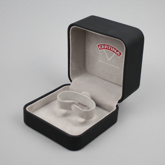 Black Certina watch box.