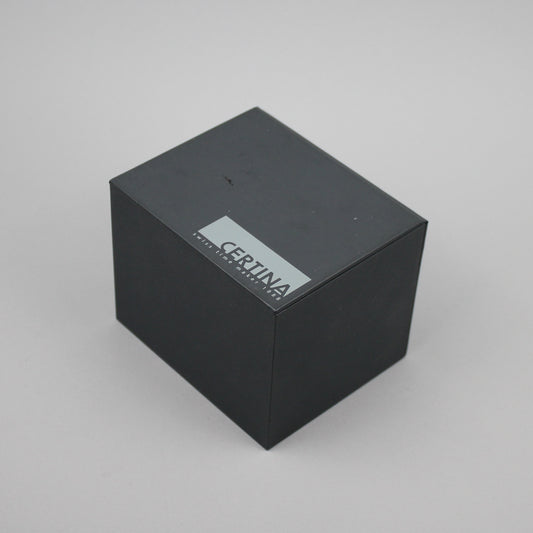 Dark grey Certina watch box.