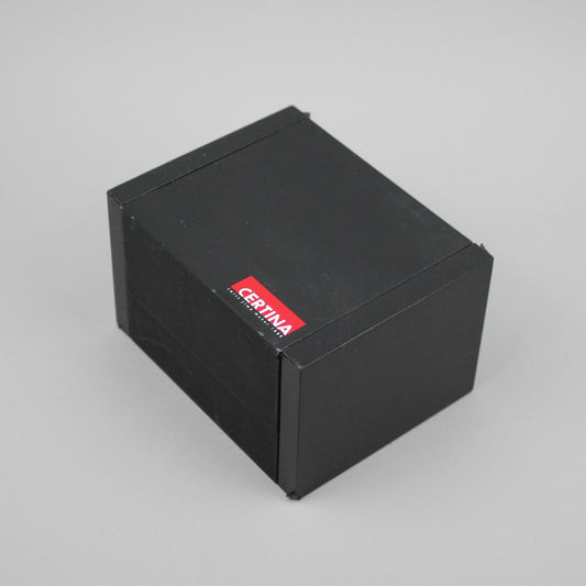 Black Certina watch box.