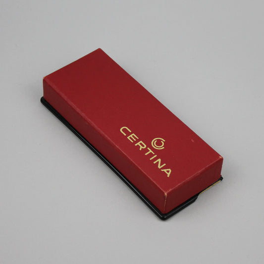 Certina red watch box.