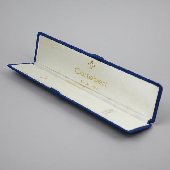 Cortebert light blue and white watch box.