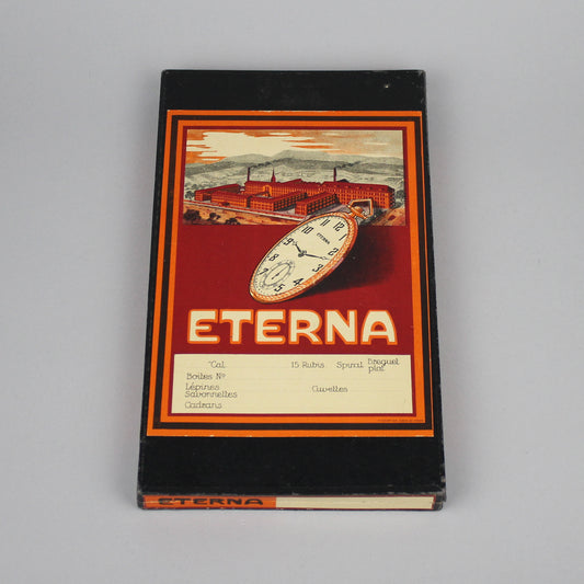 Vintage Eterna watch parts box.