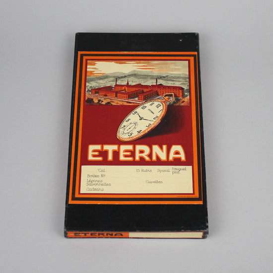Vintage Eterna watch parts box.
