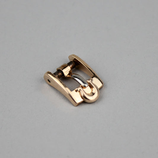 Gold plated Omega buckle 8 mm