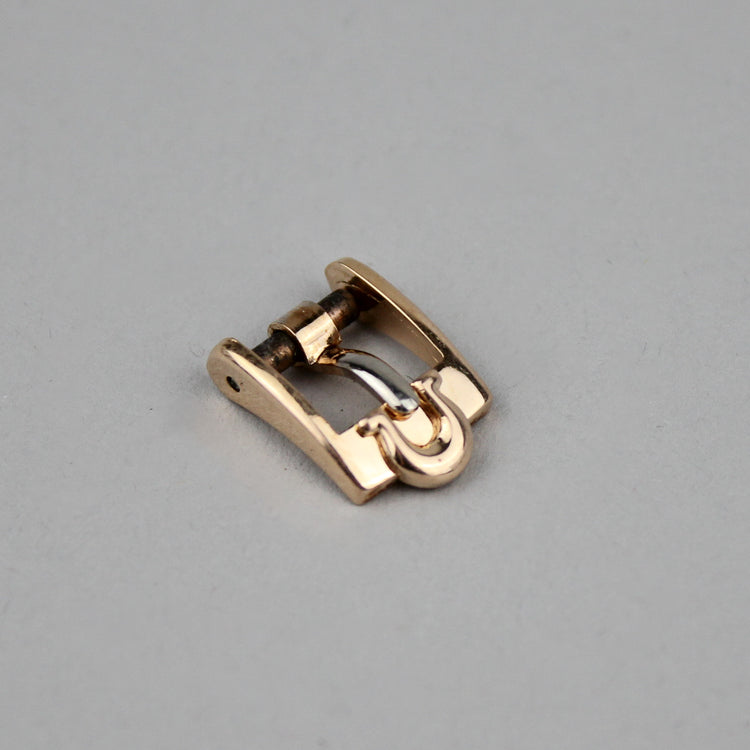 Gold plated Omega buckle 8 mm