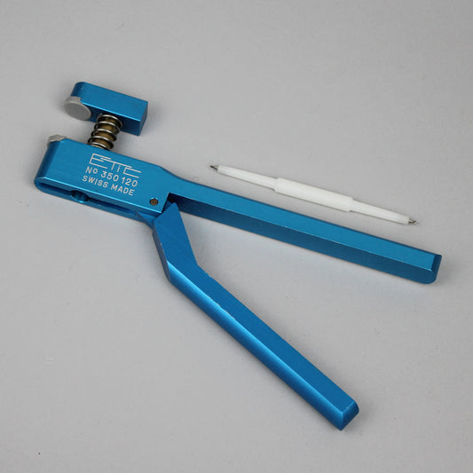 Used Etic No. 350120 pliers for removing and attaching pushers from side.