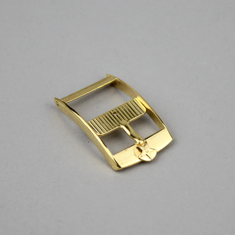 Gold-plated Zenith buckle 14 mm.