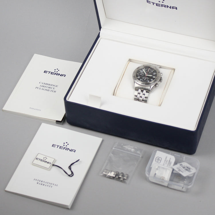 Eterna-Matic Airforce III kronografi (huollettu)