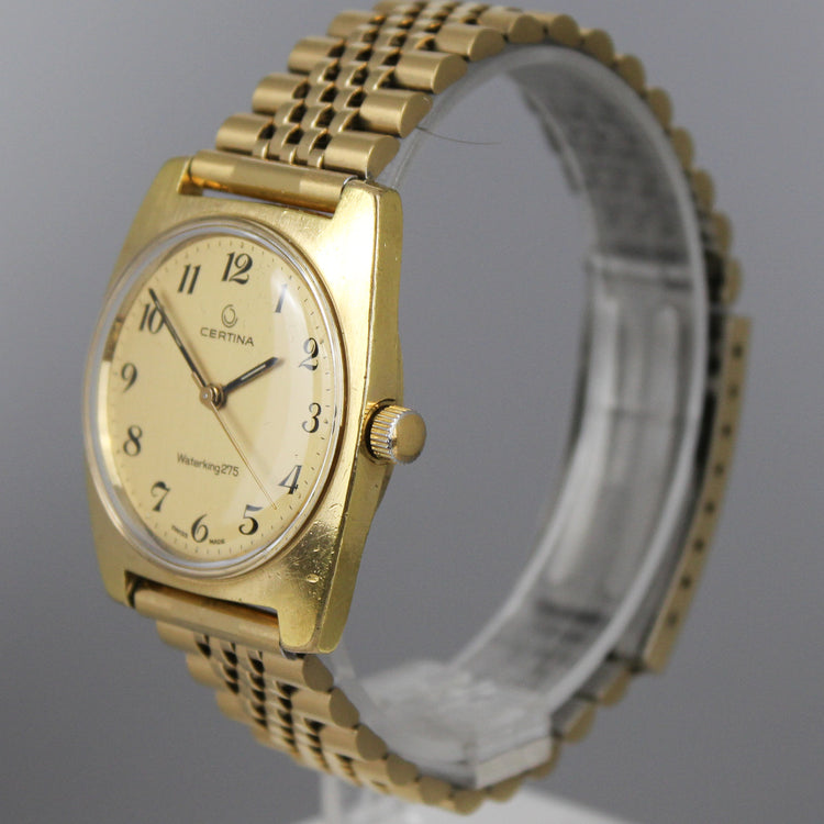 Certina Waterking 275 gold plated manual wind watch