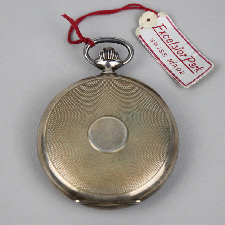 NOS Excelsior Park silver case stopwatch