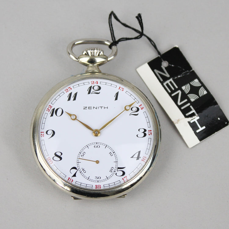 NOS Zenith Railway pocket watch