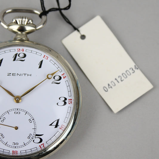 NOS Zenith Railway pocket watch