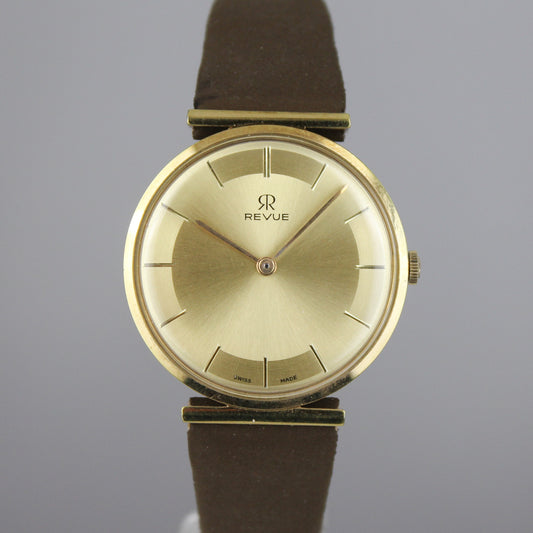 NOS Revue manual wind watch (serviced)