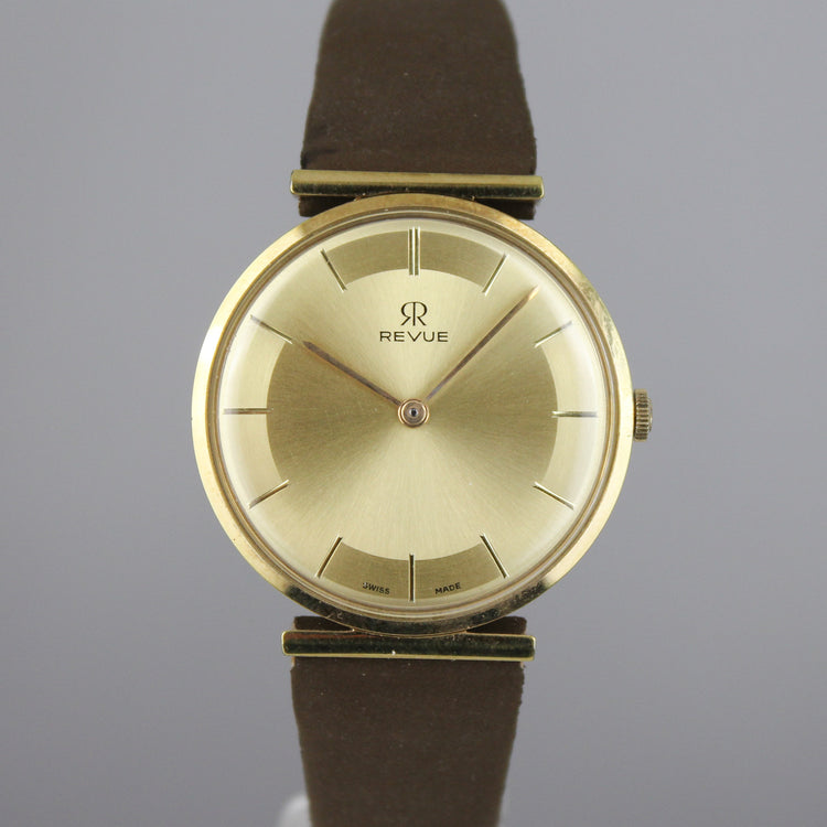 NOS Revue manual wind watch (serviced)