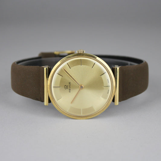NOS Revue manual wind watch (serviced)