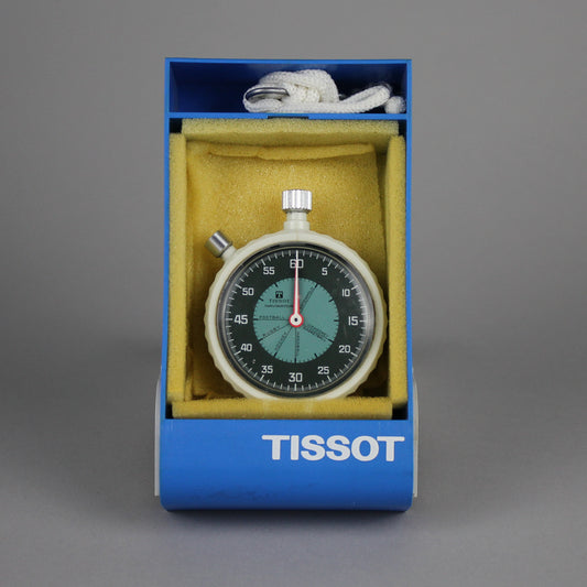 vintage Tissot Navigator stopwatch in display package