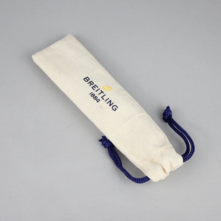 White Canvas Breitling pen storage bag.