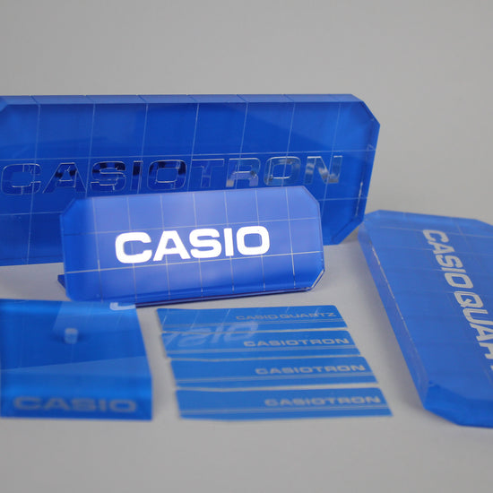 Blue casio display accessories