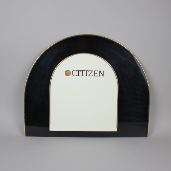 Citizen's plastic sign as a decoration for a table, wall or even a showcase.