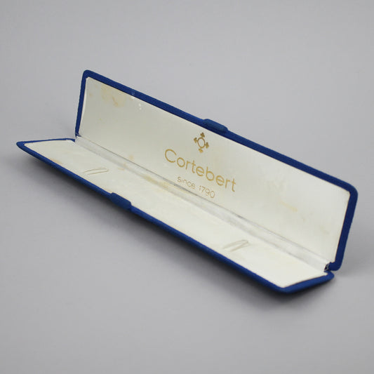 Cortebert light blue and white watch box.