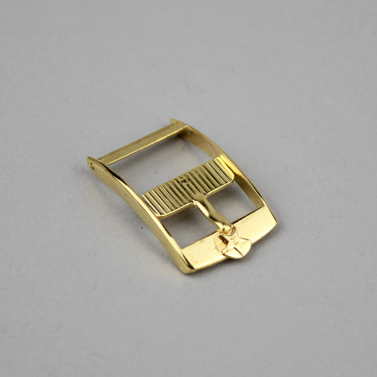 Gold-plated Zenith buckle 14 mm front