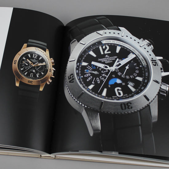 Jaeger LeCoultre 2008 Edition book image of two JLC Chronograph watches