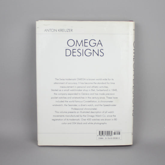 Omega Designs book back cover