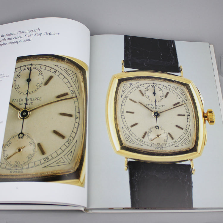 Patek Philippe book pages image of vintage Patek Philippe push button chronograph