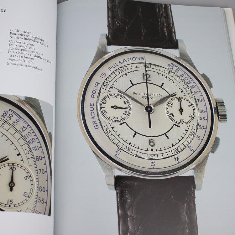 Patek Philippe book pages image of vintage Patek Philippe chronograph