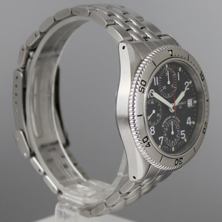 Eterna-Matic Airforce III kronografi (huollettu)