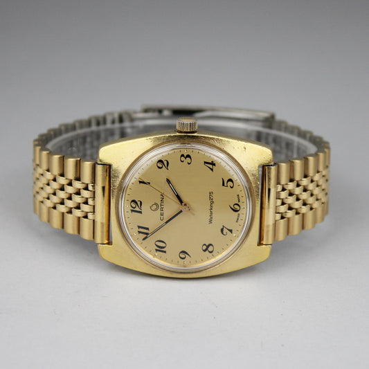 Certina Waterking 275 gold plated manual wind watch