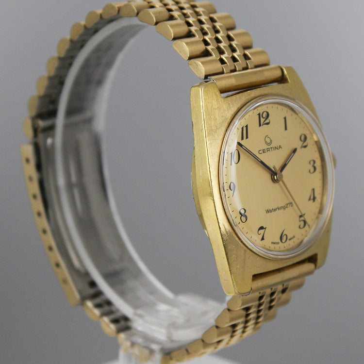 Certina Waterking 275 gold plated manual wind watch