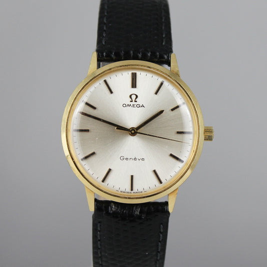 Omega Geneve 18k 131.041 manual wind watch