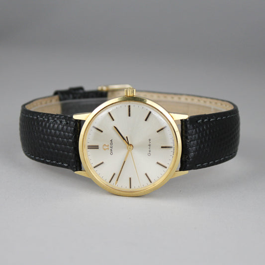 Omega Geneve 18k 131.041 manual wind watch