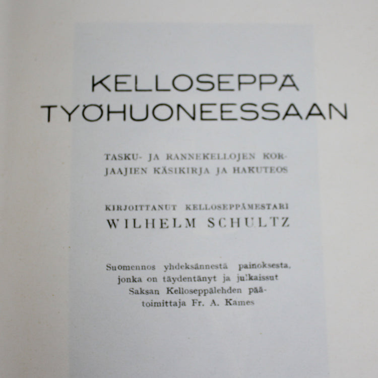 Kelloseppä Työhuoneessaan