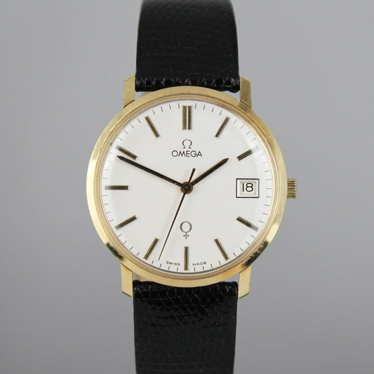 Omega 132.9051 18k manual wind watch