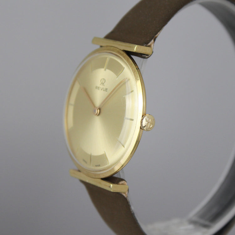 NOS Revue manual wind watch (serviced)